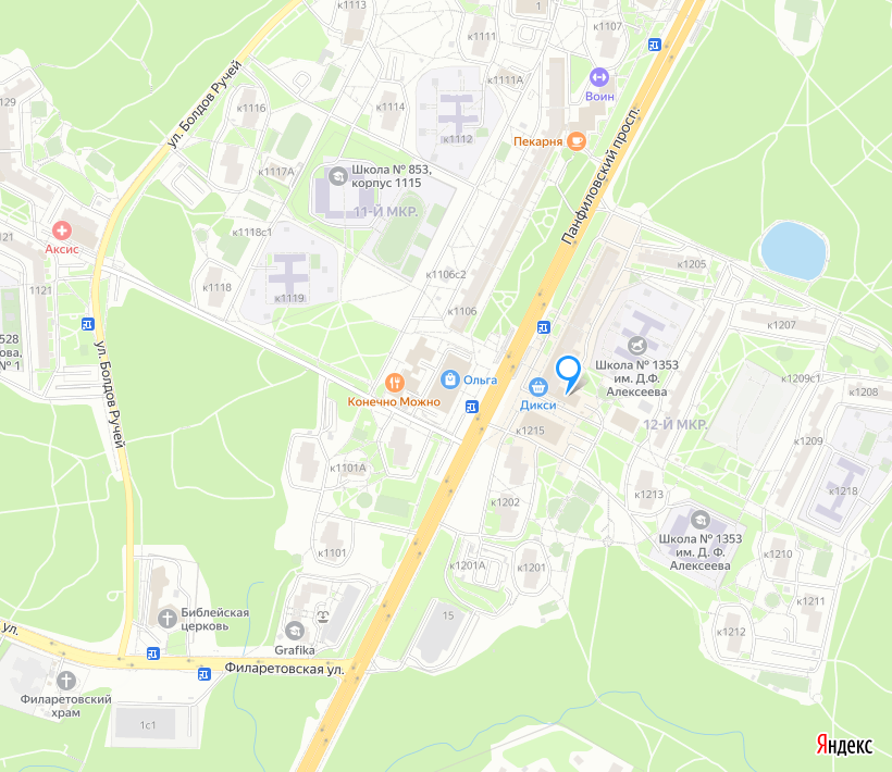 Карта торговых объектов